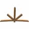 Ekena Millwork Alberta Smooth Timber Gable Bracket, Western Red Cedar, 96"W x 64"H x 3 1/2"D x 5 1/2"F, 16/12 Pitch GBW096X64X0406ALB00SWR - alternate 5